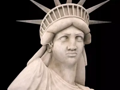 Statue of Liberty LowPoly Low-poly 3D model