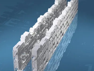 Depot shelves 3D model