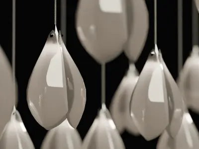 Bloom ceiling lamp 3D model