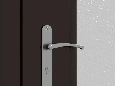 Plastic door 001 3D model