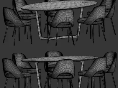 Dining Set 44 3D model