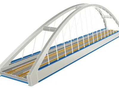 MJS2310-N PONT FERROVIAIRE DE MASSONGEX -Railway Bridge 3D print 3D print model