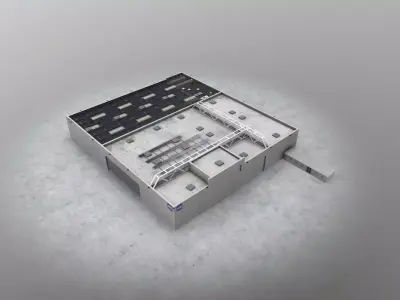 LOWS Hangar 6 Low-poly 3D model