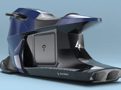  Searacer Jet Ski Blue 