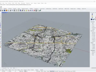 Birmingham Downtown Alabama USA Low-poly 3D model
