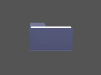 Folder v1 004 Low-poly 3D model