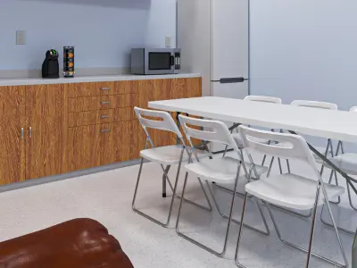  Office Break Room Interior 