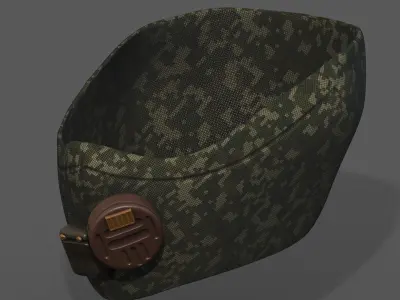 gas mask sci fi millitary combat low poly Low-poly 3D model