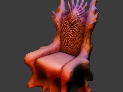 Demon Throne 8 Free low-poly 3D model