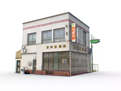 Tokyo House 006 Low-poly 3D model