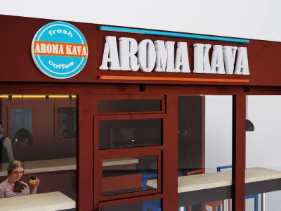 Coffee Shop 3D model