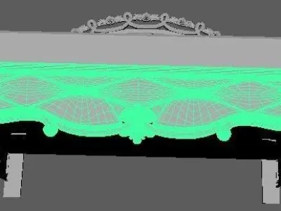 bed High quality 3d models for processing on a cnc machine  3D model