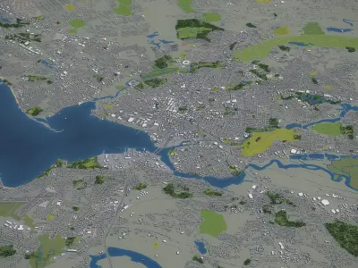 New Haven  Low-poly 3D model