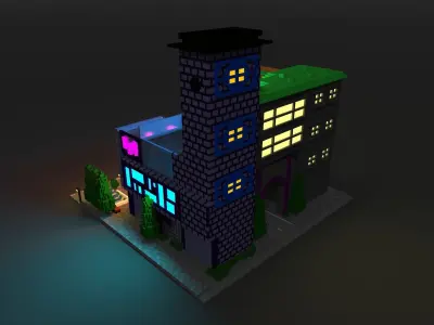 Voxel Sity 3D model