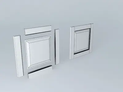 Raised Panel Door Frame Free 3D model