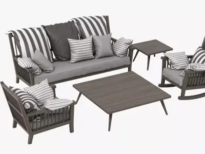 Gervasoni Gray Set 3D model