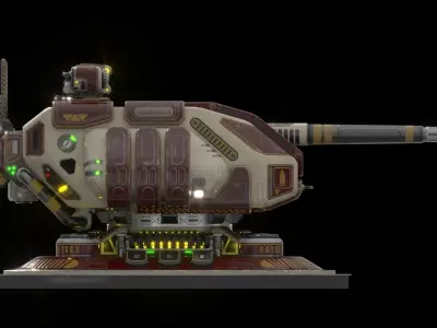 Imperial Large  Cannon 3D model