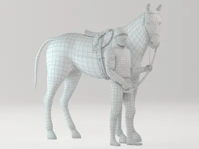  Racehorse and Jockey HQ 007 Standard License 