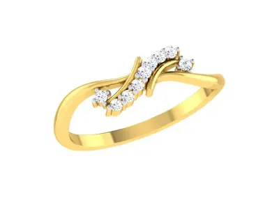 Women Ring Render 3dm STL OBJ FBX Details 3D print model 19
