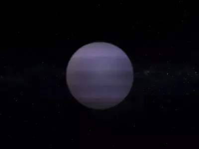Gas Giant Alien Planet 10 Low-poly 3D model