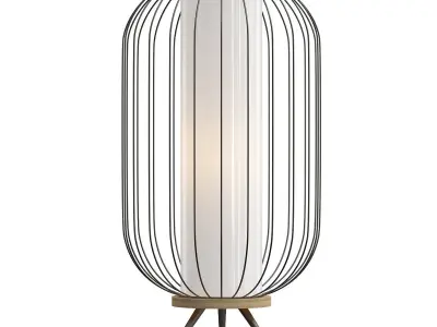 CHAPLIN caged lamp with shade 3D model