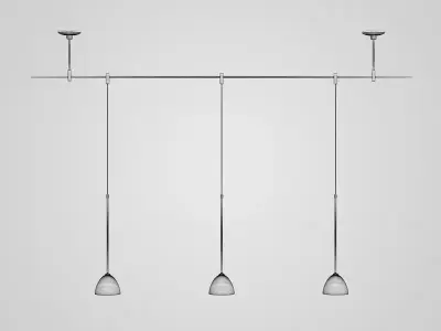 Triple Ceiling Lamp 22 3D model
