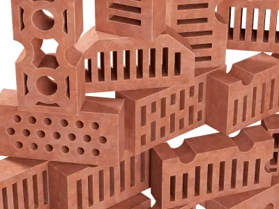 Building bricks 3D model