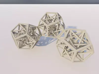 Math Object posrg-Gyroid Voronoi 3D print model