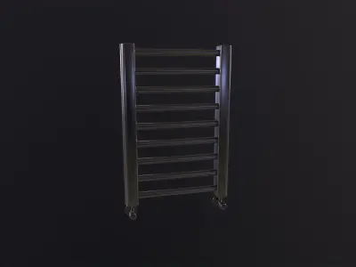 Metal Bathroom Radiator 3D Model Low-poly 3D model