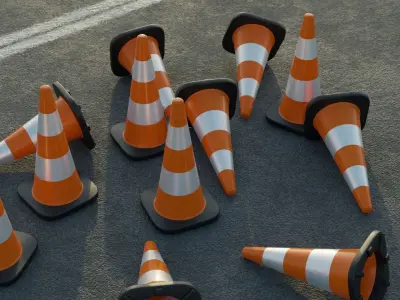 Traffic cone 3D model