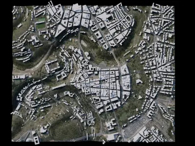 Luxembourg - Luxembourg city 3D model