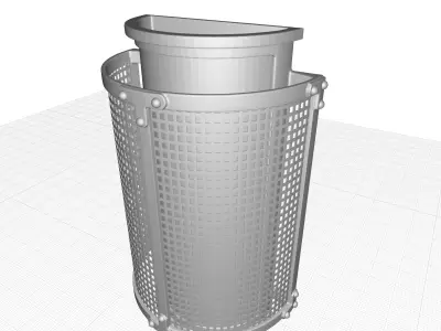 Holmfirth Centennial Rust Outdoor Armed Sconce 3D model