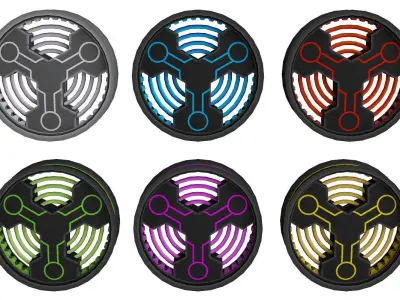 Laser Block Gate Sci Fi 3d model Low-poly 3D model