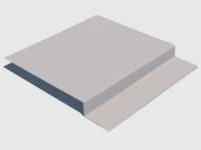 Concrete Sidewalk Curb 3D model