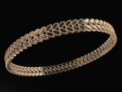 1105 Layered Petal Bangle 60MM-6gm 3D print model