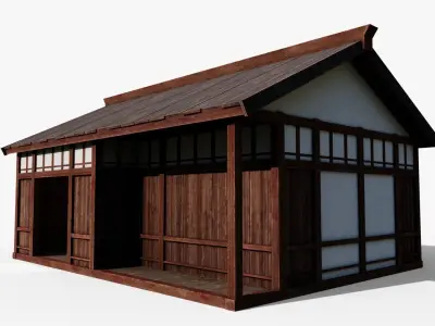 Small Hut Low-poly 3D model