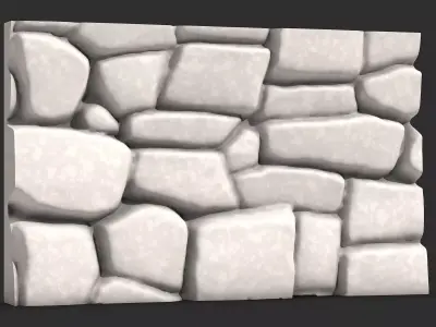 Crude Basalt Wall Geometry 3D print model purchase