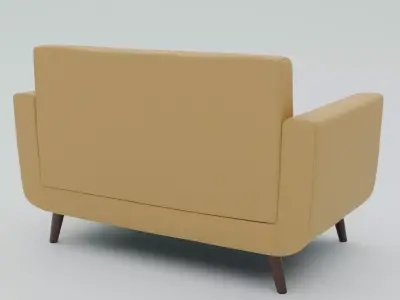 Modern Sofa Low-poly 3D model