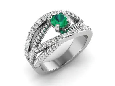 Women Ring 3D print model 89