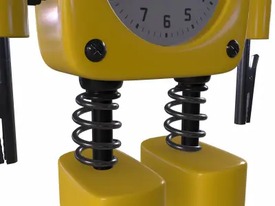 robot clock  3D model