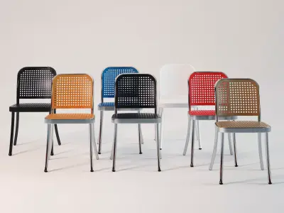 Silver Chair 3D model