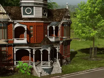 Exterior DayTime Low-poly 3D model