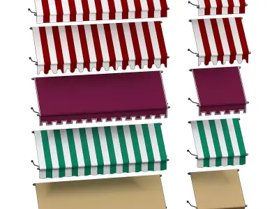 Marquise for facade  - 5 models 3D model