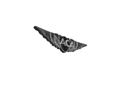 NASA 1915 Logo v1 001 Free low-poly 3D model