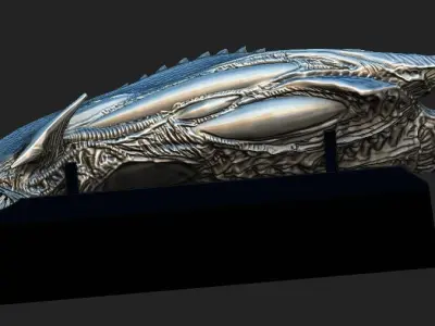 Aliens spitter head 3D model