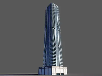 Emirates Crown Tower - Dubai marina 3D model