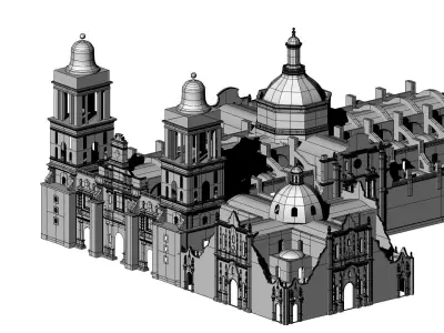 Catedral Metropolitana CDMX 3D model