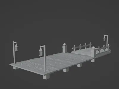 Bucklebury ferry - LotR 3D print model