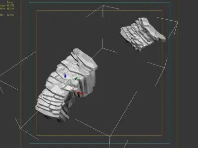 Cold Chamber - Stairs 01 3D model