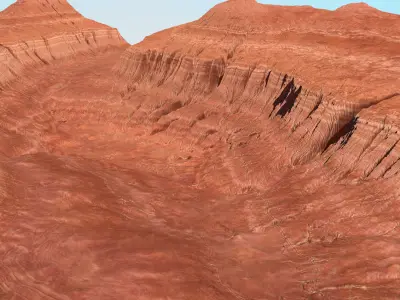 Canyon valley 3D model